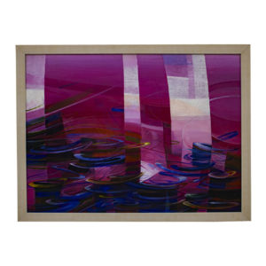 Abstract Art Oil on Canvas wooden box framing