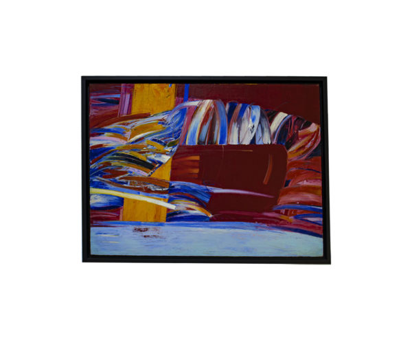 Stretch canvas with black floating frames
