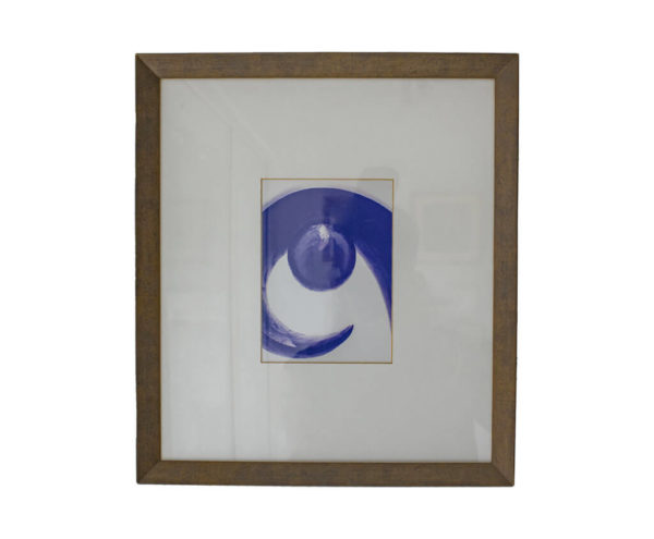 Rustic wooden frame with gold Liner Mounting