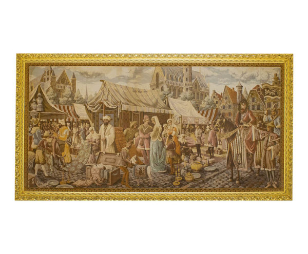 300 years old Tapestry Frame with classical gold frame