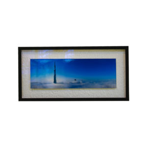 Floating image on Double Museum Glass with Thin black frame