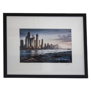 Black Smooth frame with 8ply Museum Mounting