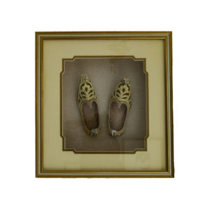 Framing Child Shoes Memorabilia Custom mount Cut Boarders